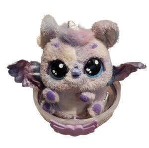 Hatchimals Alive Mystery Hatch Interactive Pufficorn Snowy Plush Pet Base & Key